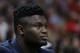 MIAMI, FLORIDA - NOVEMBER 16: Zion Williamson #1 of the New Orleans Pelicans looks on against the Miami Heat during the second half at American Airlines Arena on November 16, 2019 in Miami, Florida. NOTE TO USER: User expressly acknowledges and agrees that, by downloading and/or using this photograph, user is consenting to the terms and conditions of the Getty Images License Agreement. (Photo by Michael Reaves/Getty Images)