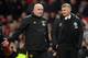 MANCHESTER, ENGLAND - SEPTEMBER 30: Mike Phelan, assistant manager speaks with Ole Gunnar Solskjaer, Manager of Manchester United as they walk off the pitch at half time during the Premier League match between Manchester United and Arsenal FC at Old Trafford on September 30, 2019 in Manchester, United Kingdom. (Photo by Michael Regan/Getty Images)