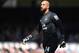 Everton's US goalkeeper Tim Howard reacts during the English Premier League football match between Everton and Norwich City at Goodison Park in Liverpool, north west England on May 15, 2016. / AFP / PAUL ELLIS / RESTRICTED TO EDITORIAL USE. No use with unauthorized audio, video, data, fixture lists, club/league logos or 'live' services. Online in-match use limited to 75 images, no video emulation. No use in betting, games or single club/league/player publications. / (Photo credit should read PAUL ELLIS/AFP via Getty Images)