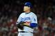 WASHINGTON, DC - OCTOBER 06: Hyun-Jin Ryu #99 of the Los Angeles Dodgers pitches against the Washington Nationals in game three of the National League Division Series at Nationals Park on October 6, 2019 in Washington, DC. (Photo by Will Newton/Getty Images)