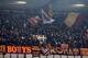 VERONA, ITALY - DECEMBER 01: AS Roma fans cheer during the Serie A match between Hellas Verona and AS Roma at Stadio Marcantonio Bentegodi on December 1, 2019 in Verona, Italy. (Photo by Alessandro Sabattini/Getty Images)