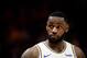 SALT LAKE CITY, UT - DECEMBER 04: LeBron James #23 of the Los Angeles Lakers looks on during a game against the Utah Jazz at Vivint Smart Home Arena on December 4, 2019 in Salt Lake City, Utah. NOTE TO USER: User expressly acknowledges and agrees that, by downloading and/or using this photograph, user is consenting to the terms and conditions of the Getty Images License Agreement. (Photo by Alex Goodlett/Getty Images)