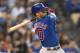 Chicago Cubs' Chicago Cubs catcher Willson Contreras in a baseball game against the Los Angeles Dodgers in Los Angeles, Friday, June 14, 2019. (AP Photo/Kyusung Gong)