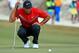 NASSAU, BAHAMAS - DECEMBER 07: Tiger Woods of the United States lines up a putt on the first hole during the final round of the Hero World Challenge at Albany on December 07, 2019 in Nassau, Bahamas. (Photo by Mike Ehrmann/Getty Images)