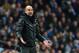 MANCHESTER, ENGLAND - DECEMBER 07:Manchester City Manager Pep Guardiola gestures during the Premier League match between Manchester City and Manchester United at Etihad Stadium on December 07, 2019 in Manchester, United Kingdom. (Photo by Chloe Knott - Danehouse/Getty Images)