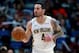 NEW ORLEANS, LOUISIANA - DECEMBER 01: JJ Redick #4 of the New Orleans Pelicans dribbles the ball down court during a NBA game against the Oklahoma City Thunder at Smoothie King Center on December 01, 2019 in New Orleans, Louisiana. NOTE TO USER: User expressly acknowledges and agrees that, by downloading and or using this photograph, User is consenting to the terms and conditions of the Getty Images License Agreement. (Photo by Sean Gardner/Getty Images)