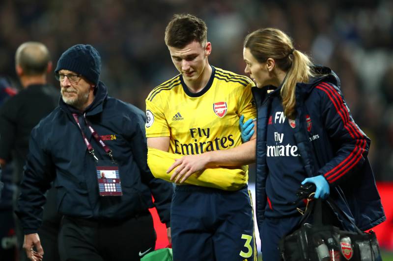 Image result for tierney and kolasinac injury