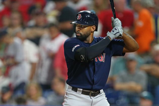PHILADELPHIA, PA - SEPTEMBER 14: Jackie Bradley Jr. #19 of the Boston Red Sox in action against the Philadelphia Phillies during a game at Citizens Bank Park on September 14, 2019 in Philadelphia, Pennsylvania. (Photo by Rich Schultz/Getty Images)