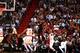 MIAMI, FL - DECEMBER 10: Jimmy Butler #22 of the Miami Heat drives to the basket during a game against the Atlanta Hawks on December 10, 2019 at American Airlines Arena in Miami, Florida. NOTE TO USER: User expressly acknowledges and agrees that, by downloading and or using this Photograph, user is consenting to the terms and conditions of the Getty Images License Agreement. Mandatory Copyright Notice: Copyright 2019 NBAE (Photo by Issac Baldizon/NBAE via Getty Images)