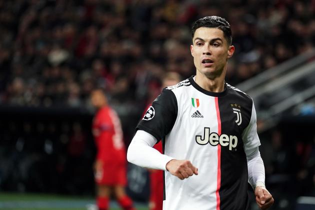 LEVERKUSEN, GERMANY - DECEMBER 11: Cristiano Ronaldo of Juventus looks on during the UEFA Champions League group D match between Bayer Leverkusen and Juventus at BayArena on December 11, 2019 in Leverkusen, Germany. (Photo by Koji Watanabe/Getty Images)