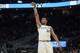 Milwaukee Bucks' Giannis Antetokounmpo reacts to his three-point basket during the second half of an NBA basketball game against the Orlando Magic Monday, Dec. 9, 2019, in Milwaukee. The Bucks won 110-101. (AP Photo/Morry Gash)
