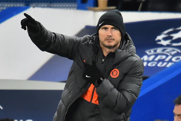 Chelsea's English head coach Frank Lampard gestures on the touchline during the UEFA Champion's League Group H football match between Chelsea and Lille at Stamford Bridge in London on December 10, 2019. (Photo by Glyn KIRK / AFP) (Photo by GLYN KIRK/AFP via Getty Images)