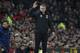 Manchester United's manager Ole Gunnar Solskjaer during the English Premier League soccer match between Manchester United and Tottenham Hotspur at Old Trafford in Manchester, England, Wednesday, Dec. 4, 2019. (AP Photo/Rui Vieira)