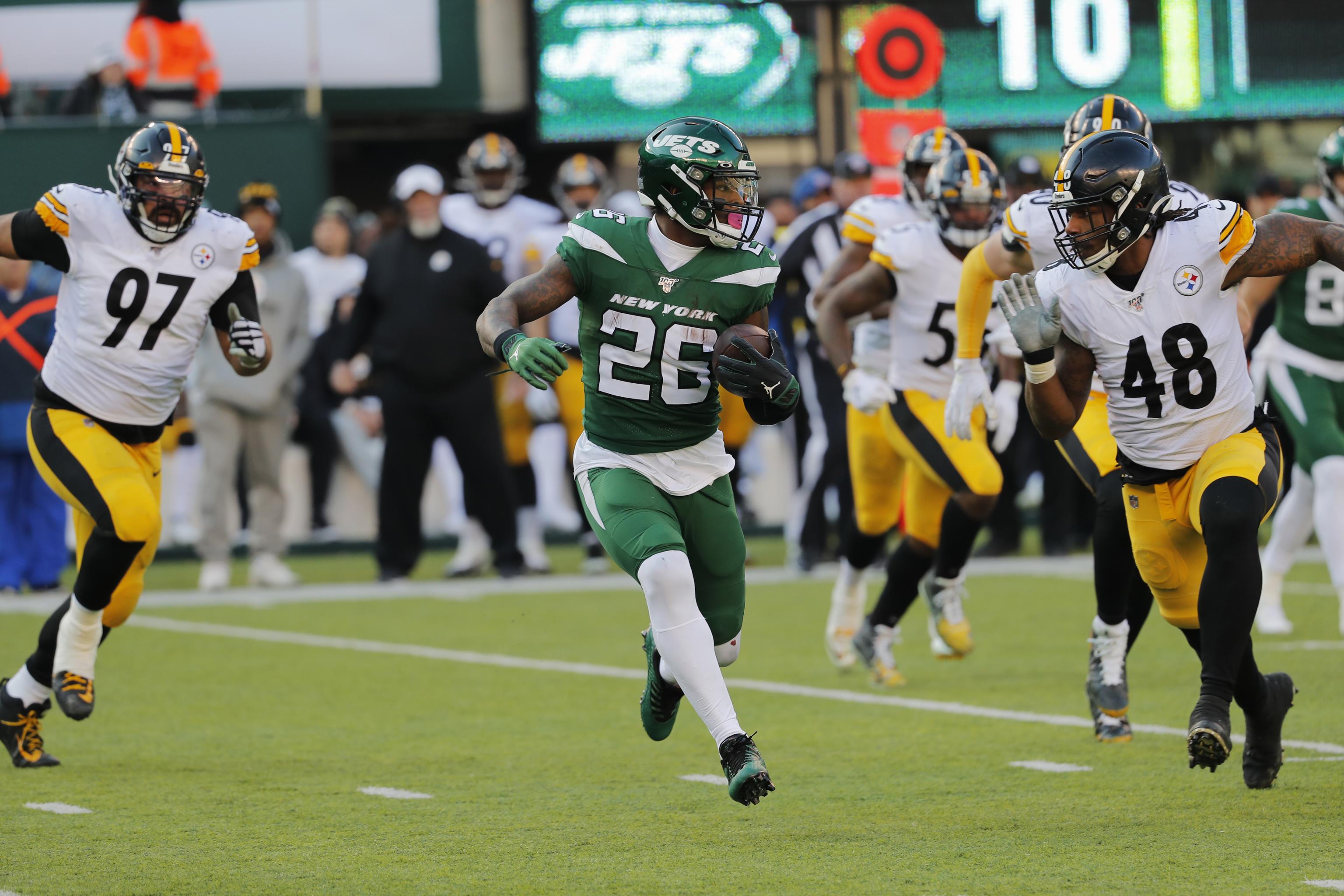 Le'Veon Bell, New York Jets damage Pittsburgh Steelers' playoff hopes