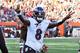 Baltimore Ravens quarterback Lamar Jackson celebrates a 12-yard touchdown pass to running back Mark Ingram during the second half of an NFL football game against the Cleveland Browns, Sunday, Dec. 22, 2019, in Cleveland. (AP Photo/Ron Schwane)