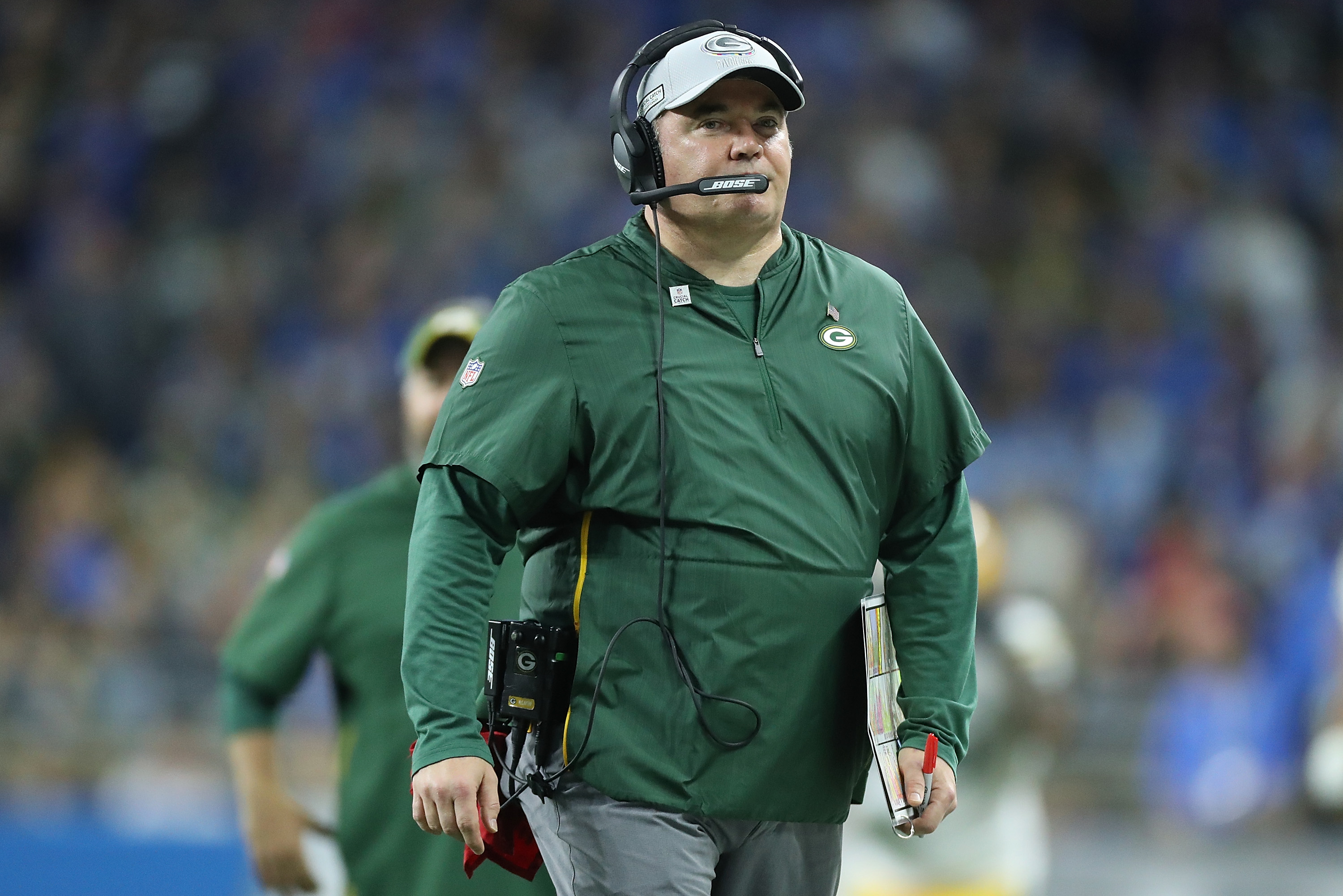 Former Packers coach Mike McCarthy interviews with Panthers