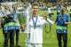 Cristiano Ronaldo of Real Madrid with UEFA Champions League trophy, Coupe des clubs Champions Europeens during the UEFA Champions League final between Real Madrid and Liverpool on May 26, 2018 at NSC Olimpiyskiy Stadium in Kyiv, Ukraine(Photo by VI Images via Getty Images)