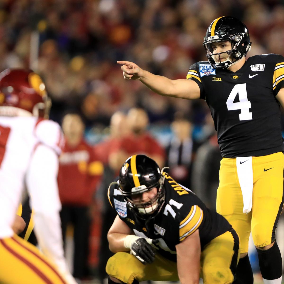 Nate Stanley Leads Iowa To Holiday Bowl Win Over Usc After Kedon