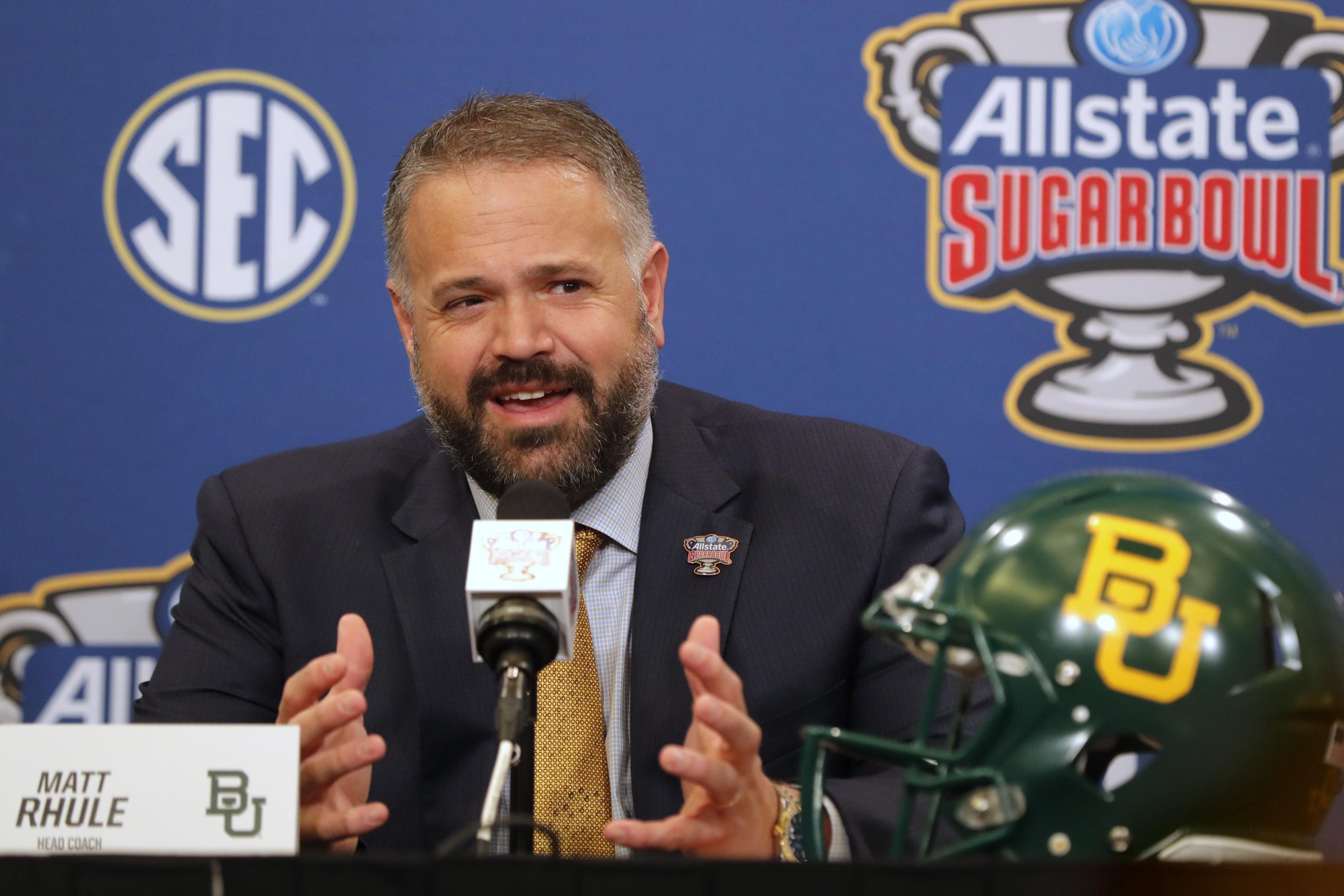 Matt Rhule addresses reports of interest from NFL teams, says he plans to  coach Baylor next season