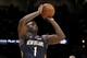New Orleans Pelicans forward Zion Williamson (1) shoots during the second half of a preseason NBA basketball game against the Atlanta Hawks, Monday, Oct. 7, 2019, in Atlanta. (AP Photo/John Bazemore)