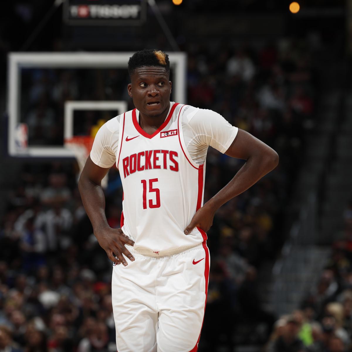 Rockets' Clint Capela Ruled Out vs. Timberwolves After Suffering Heel Injury ...
