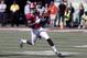 Alabama wide receiver Jerry Jeudy (4) runs after a reception against Michigan during the first half of the Citrus Bowl NCAA college football game, Wednesday, Jan. 1, 2020, in Orlando, Fla. (AP Photo/John Raoux)