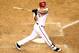 PHOENIX - AUGUST 12: Alex Romero #28 of the Arizona Diamondbacks bats against the New York Mets during the major league baseball game at Chase Field on August 12, 2009 in Phoenix, Arizona. The Mets defeated the Diamondbacks 6-4. (Photo by Christian Petersen/Getty Images)