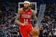 NEW ORLEANS, LOUISIANA - JANUARY 06: Brandon Ingram #14 of the New Orleans Pelicans drives with the ball against the Utah Jazz during a game at the Smoothie King Center on January 06, 2020 in New Orleans, Louisiana. NOTE TO USER: User expressly acknowledges and agrees that, by downloading and or using this Photograph, user is consenting to the terms and conditions of the Getty Images License Agreement. (Photo by Jonathan Bachman/Getty Images)