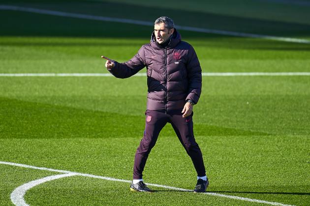 BARCELONA, SPAIN - JANUARY 05: Ernesto Valverde, head coach of FC Barcelona during a training session at Estadi Johan Cruyff on January 05, 2020 in Barcelona, Spain. (Photo by Quality Sport Images/Getty Images)