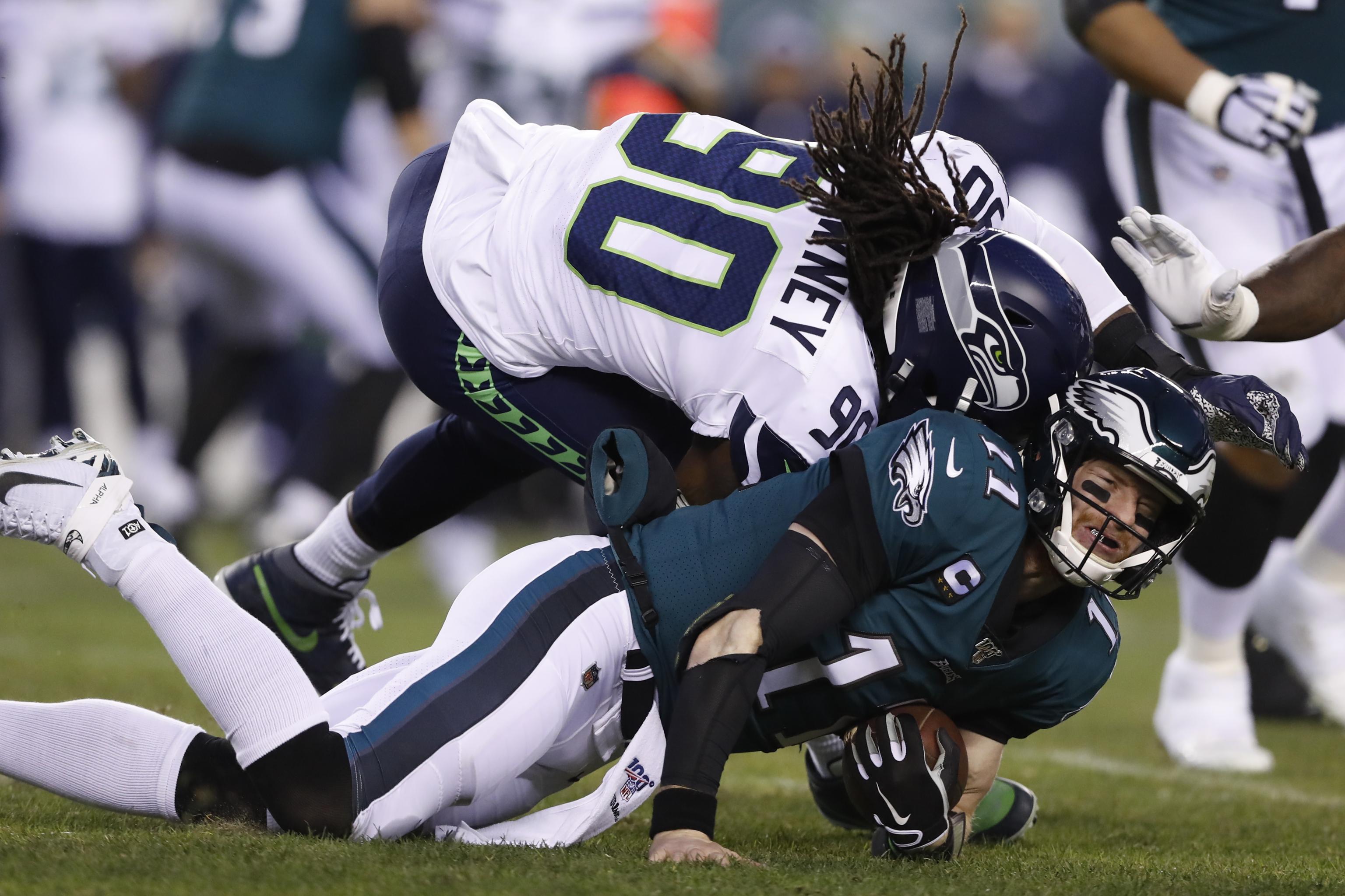 Seattle Seahawks 17, Philadelphia Eagles 9: Rapid reaction as Carson Wentz  is injured in season-ending defeat 