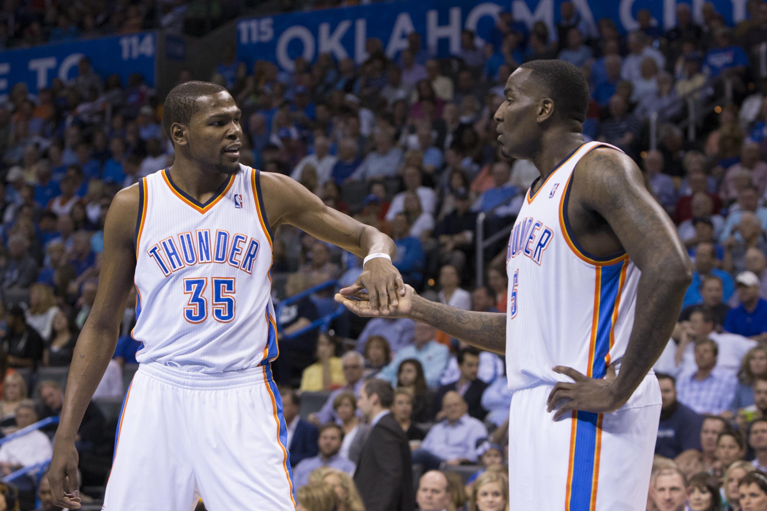 Kevin Durant, Kendrick Perkins feud on Twitter over 'weakest move in NBA  history' and OKC's greatest player 