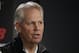 Boston Celtics basketball general manager Danny Ainge speaks during a news conference, Monday, June 24, 2019, in Boston, to introduce the team's 2019 draft players. (AP Photo/Elise Amendola)