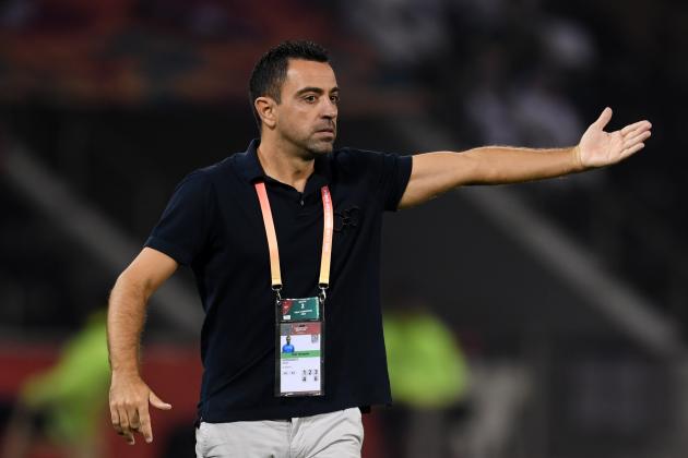 DOHA, QATAR - DECEMBER 14: Al-Sadd SC head coach Xavier Hernandez gestures during the FIFA Club World Cup 2nd round match between Monterrey and Al-Sadd Sports Club at Jassim Bin Hamad Stadium on December 14, 2019 in Doha, Qatar. (Photo by Etsuo Hara/Getty Images)