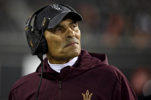 File-This Nov. 16, 2019, file photo shows Arizona State coach Herm Edwards watching from the sideline during the second half of the team's NCAA college football game against Oregon State in Corvallis, Ore. In 2003, the NFL had three minority head coaches: future Pro Football Hall of Famer Tony Dungy, Edwards and Marvin Lewis. In the 12 previous seasons, there had been six. Total. Considering that the majority of the players in the league 16 years ago were minorities, that imbalance was enormous. And disturbing. And, frankly, it was unfair. Paul Tagliabue, then the NFL commissioner, put together a committee that established the