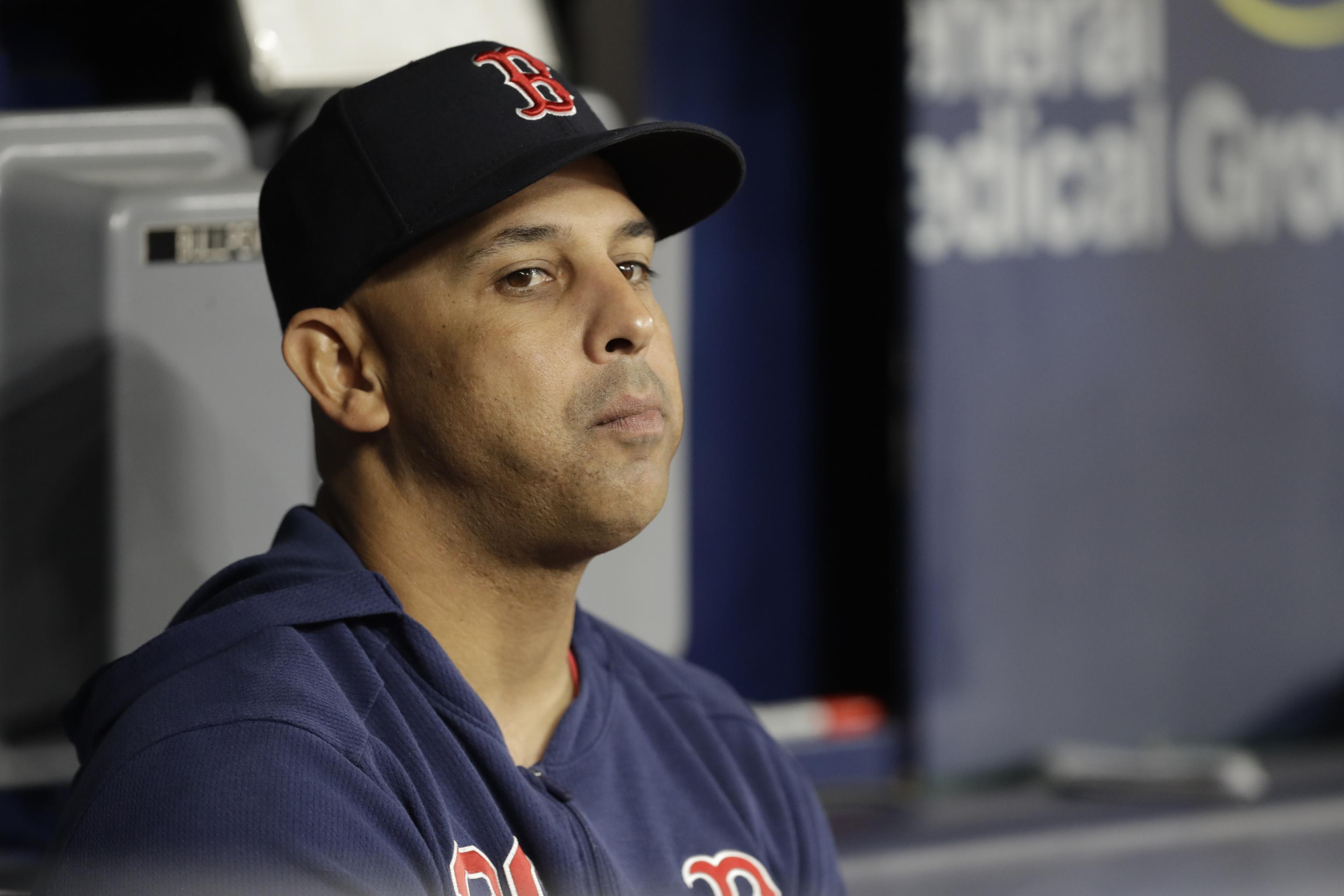 Here we go again'  Red Sox manager Alex Cora reacts to another