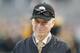 Pittsburgh Steelers Chairman Art Rooney II watches warmups before an NFL football game between the Pittsburgh Steelers and the Los Angeles Rams in Pittsburgh, Sunday, Nov. 10, 2019. (AP Photo/Keith Srakocic)