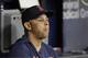 Boston Red Sox manager Alex Cora during the first inning of a baseball game against the Tampa Bay Rays Saturday, Sept. 21, 2019, in St. Petersburg, Fla. (AP Photo/Chris O'Meara)