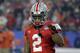 Ohio State defensive end Chase Young (2) during the first half of the Fiesta Bowl NCAA college football game against Clemson, Saturday, Dec. 28, 2019, in Glendale, Ariz. (AP Photo/Rick Scuteri).