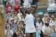 Cori Gauff of USA celebrates on matchpoint beating Venus Williams of USA on Court One during day one of the 2019 Wimbledon tennis championships at the All England Lawn Tennis Club on July 1st 2019 in Wimbledon (Photo by Tom Jenkins)