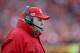 Kansas City Chiefs head coach Andy Reid during the first half of an NFL divisional playoff football game against the Houston Texans, in Kansas City, Mo., Sunday, Jan. 12, 2020. (AP Photo/Jeff Roberson)