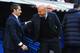 MADRID, SPAIN - DECEMBER 23: Zinedine Zidane, Manager of Real Madrid greets Ernesto Valverde, coach of Barcelona prior to the La Liga match between Real Madrid and Barcelona at Estadio Santiago Bernabeu on December 23, 2017 in Madrid, Spain. (Photo by Denis Doyle/Getty Images)