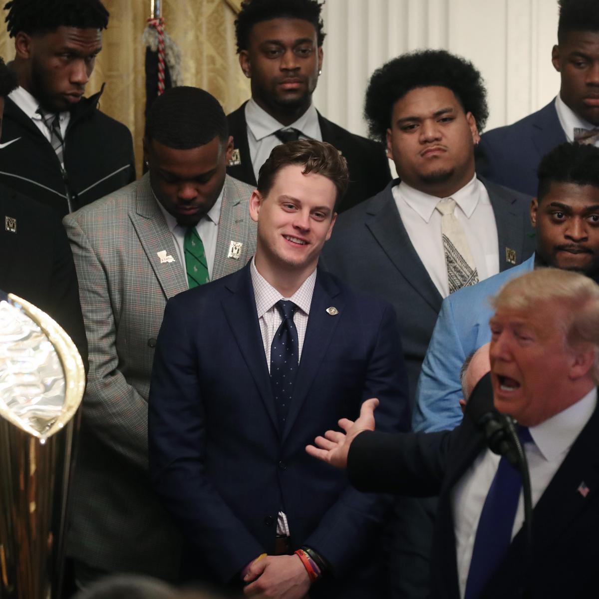 Joe Burrow, LSU Visit Donald Trump, White House After National