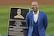 NEW YORK, NY - MAY 14: Former New York Yankees great, Derek Jeter stands in front of his plaque during a pregame ceremony honoring Jeter and retiring his number 2 at Yankee Stadium on May 14, 2017 in New York City. (Photo by Rich Schultz/Getty Images)