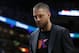 MIAMI, FLORIDA - OCTOBER 29: Chandler Parsons #31 of the Atlanta Hawks looks on against the Miami Heat during the first half at American Airlines Arena on October 29, 2019 in Miami, Florida. NOTE TO USER: User expressly acknowledges and agrees that, by downloading and/or using this photograph, user is consenting to the terms and conditions of the Getty Images License Agreement. (Photo by Michael Reaves/Getty Images)