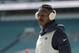 New England Patriots wide receiver Antonio Brown warms up before an NFL football game against the Miami Dolphins, Sunday, Sept. 15, 2019, in Miami Gardens, Fla. (AP Photo/Lynne Sladky)