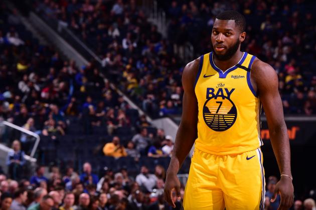 SAN FRANCISCO, CA - JANUARY 18: Eric Paschall #7 of the Golden State Warriors looks on during the game against the Orlando Magic on January 18, 2020 at Chase Center in San Francisco, California. NOTE TO USER: User expressly acknowledges and agrees that, by downloading and or using this photograph, user is consenting to the terms and conditions of Getty Images License Agreement. Mandatory Copyright Notice: Copyright 2020 NBAE (Photo by Noah Graham/NBAE via Getty Images)