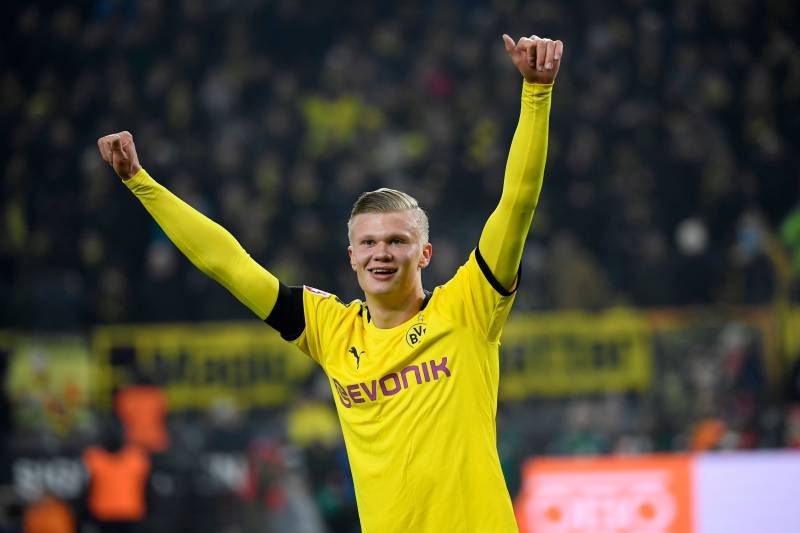 Erling Haaland Scores Twice for Borussia Dortmund, Breaks ...