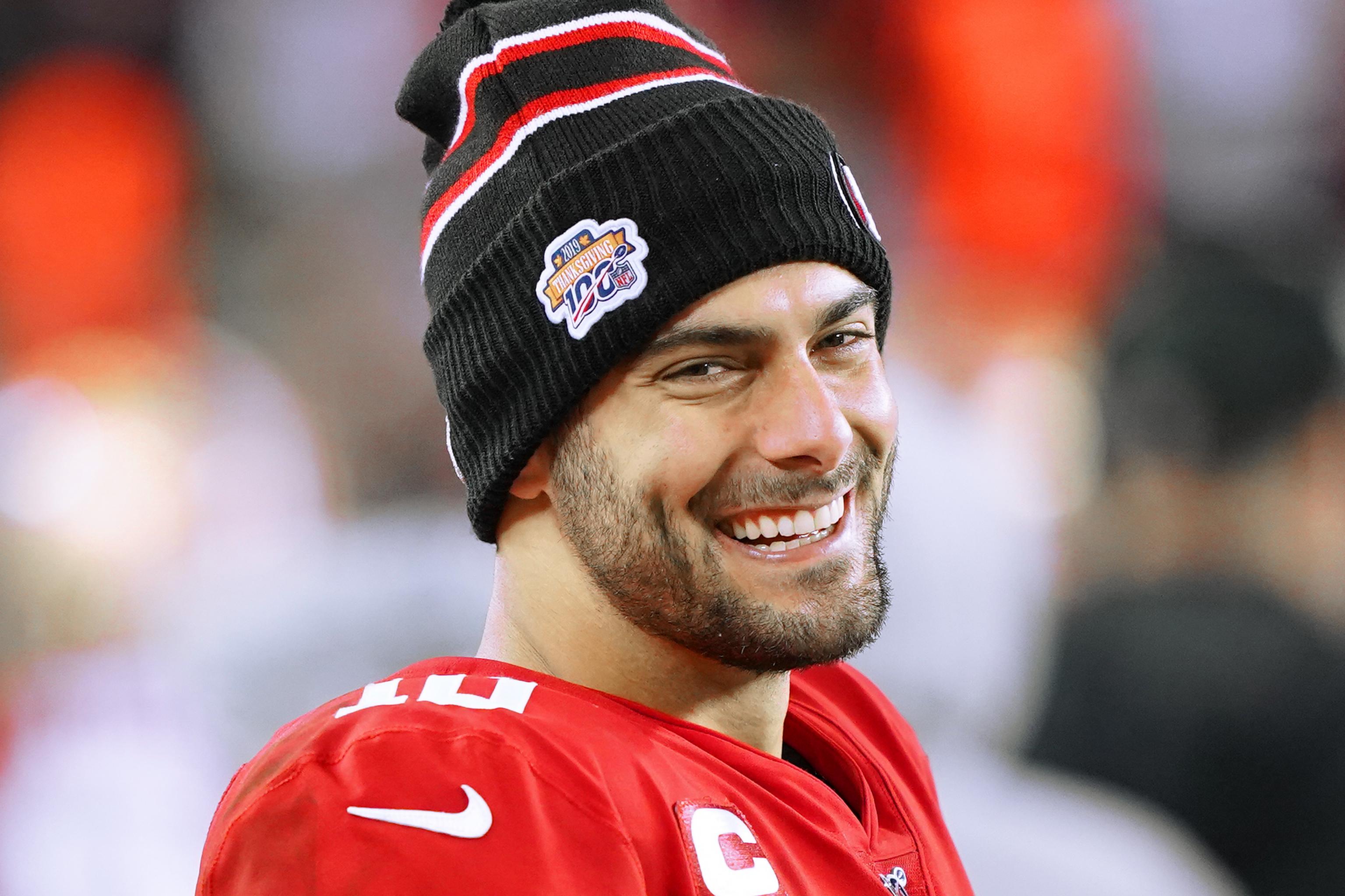 49ers QB Jimmy Garoppolo discusses persistent Patriots trade