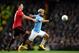 MANCHESTER, ENGLAND - JANUARY 29: Sergio Aguero of Manchester City is tackled by Nemanja Matic of Manchester United during the Carabao Cup Semi Final match between Manchester City and Manchester United at Etihad Stadium on January 29, 2020 in Manchester, England. (Photo by Shaun Botterill/Getty Images)