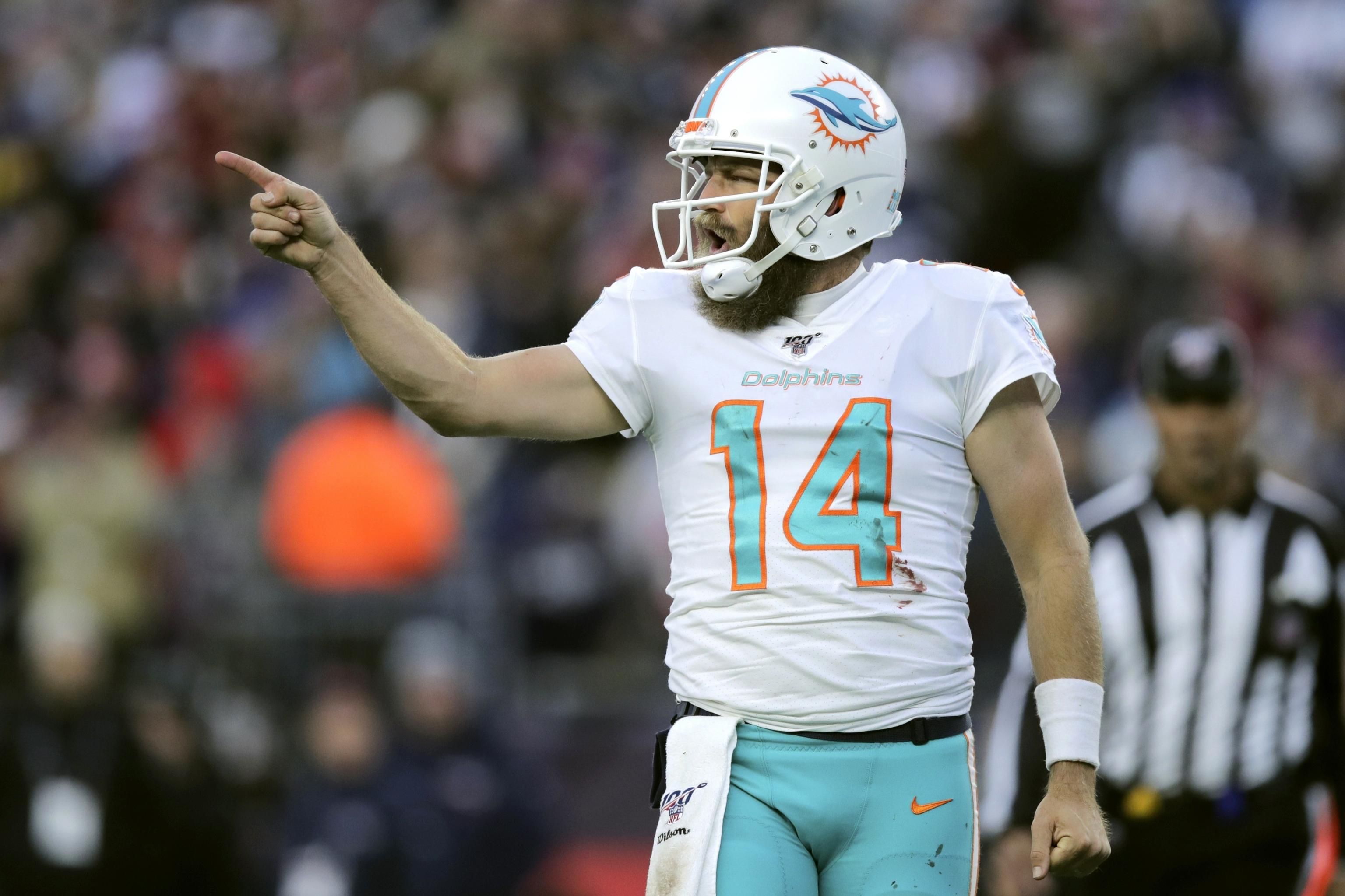 Ryan Fitzpatrick won't return to Dolphins; QB to sign with